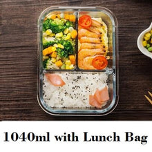 Load image into Gallery viewer, Compartments Meal Prepping Glass Food Storage