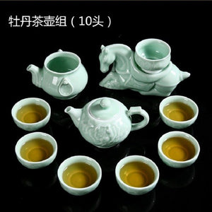 Travel tea set Celadon  Kung Fu tea